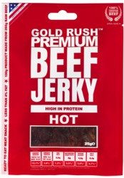 Gold Rush Hot Beef Jerky 25g