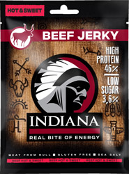Indiana Beef Jerky Hot Sweet 25g