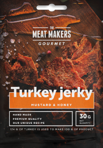 Meat Makers Gourmet Turkey Jerky Mustard Honey