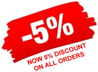 5% discount on all orders